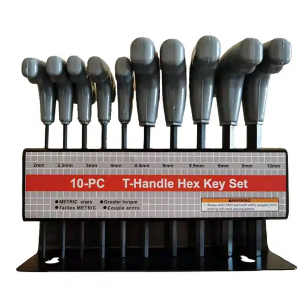 10pc T Handle Hex Key Set NC-6053