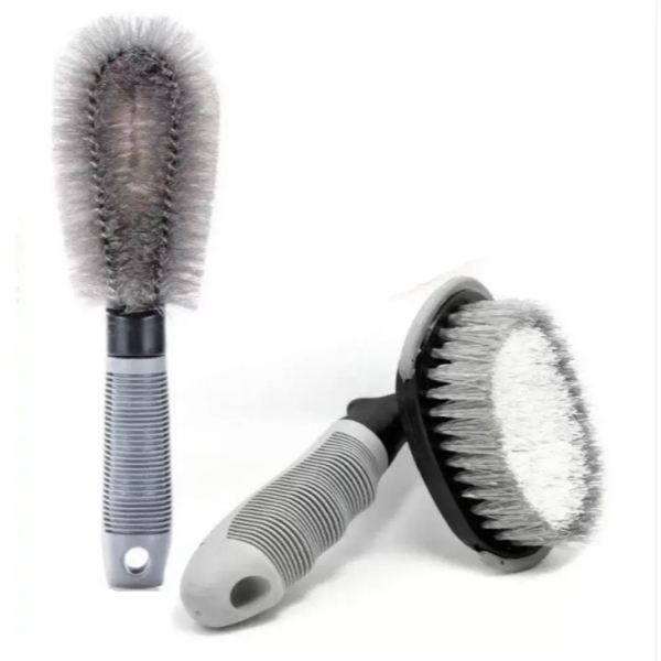 2 Pcs Steel and Alloy Wheel Cleaning Brush NC-6088