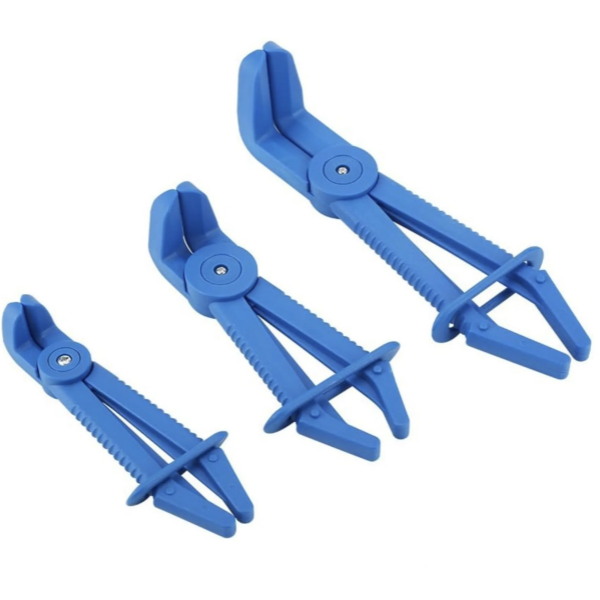 3PC 90° Angled Flexible Line Hose Clamp Pliers NC-6019B